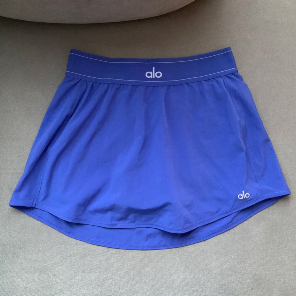 Alo Yoga Match Point Tennis Skirt Blue